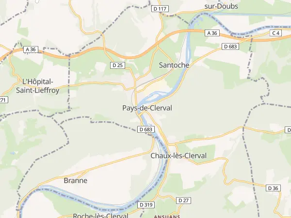 Plan de Pays-de-Clerval