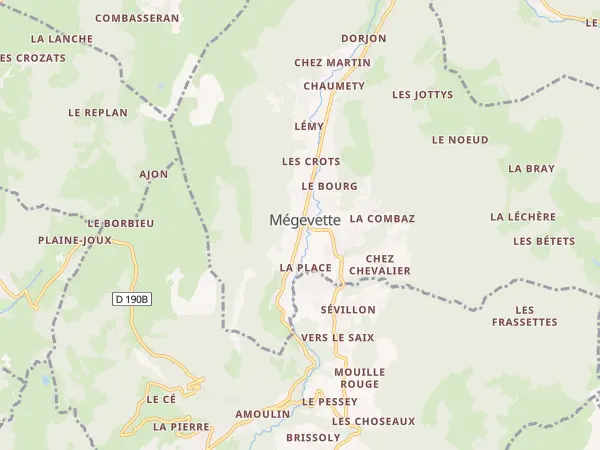 Plan de Mégevette