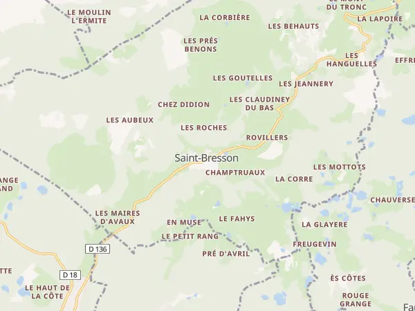 Plan de Saint-Bresson