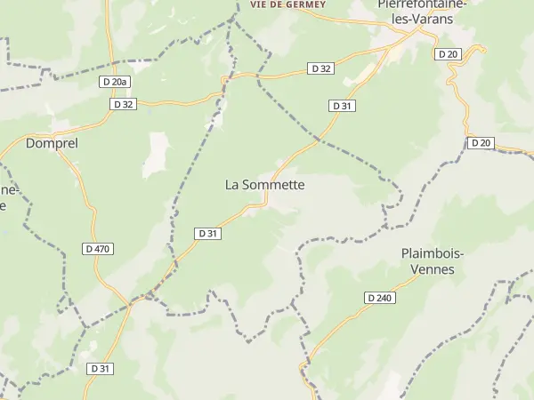Plan de La Sommette