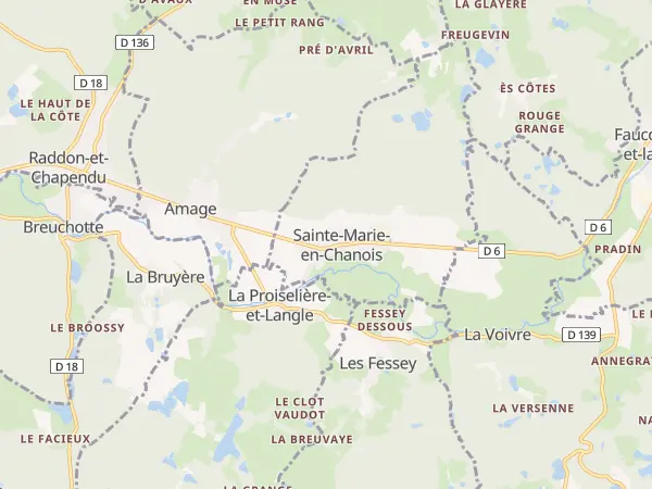 Plan de Sainte-Marie-en-Chanois