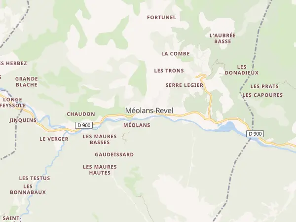 Plan de Méolans-Revel