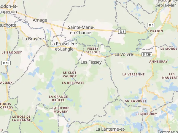 Plan des Fessey