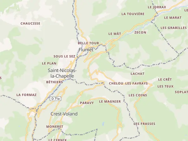 Plan de Notre-Dame-de-Bellecombe