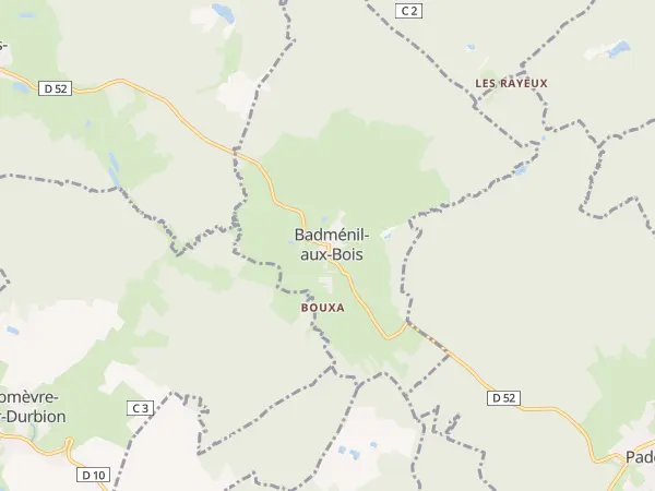 Plan de Badménil-aux-Bois