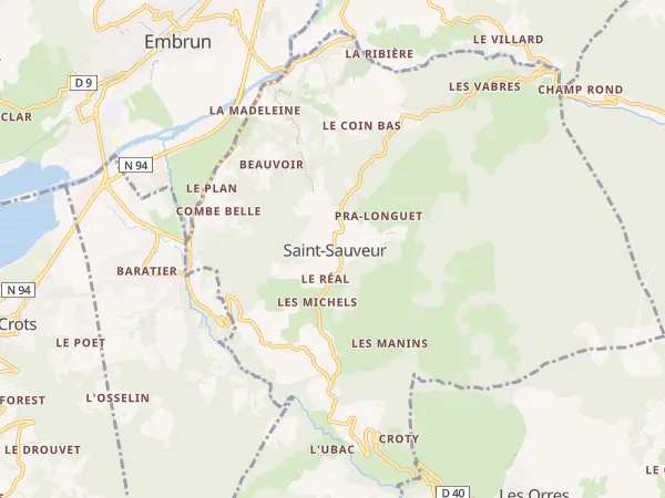 Plan de Saint-Sauveur