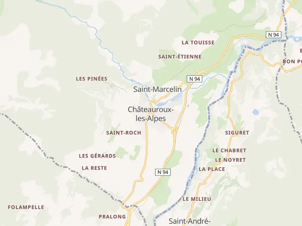 Plan de Châteauroux-les-Alpes