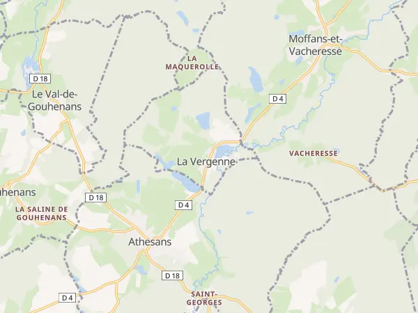 Plan de La Vergenne