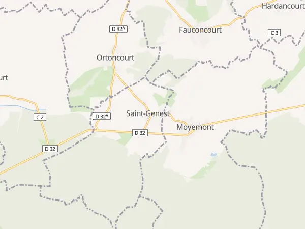 Plan de Saint-Genest