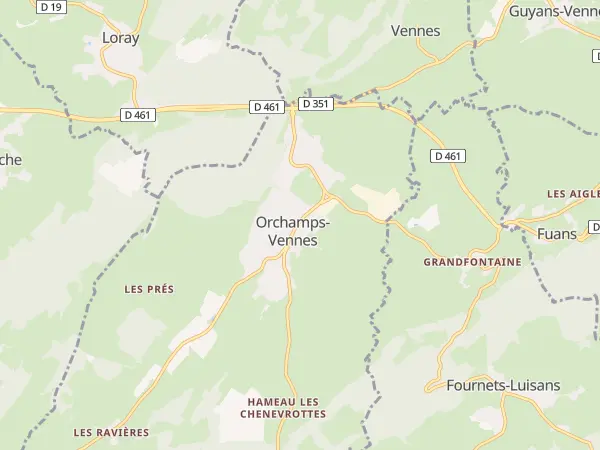Plan de Orchamps-Vennes