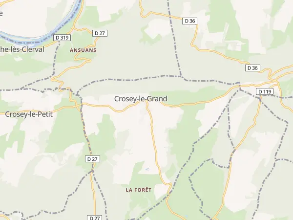 Plan de Crosey-le-Grand