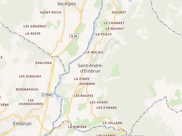 Plan de Saint-André-d’Embrun