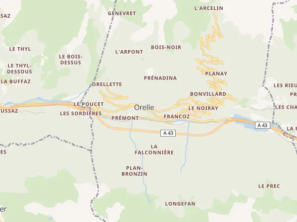 Plan de Orelle
