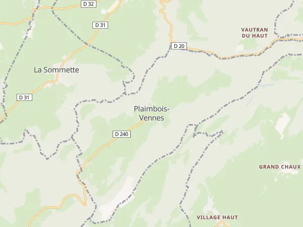 Plan de Plaimbois-Vennes