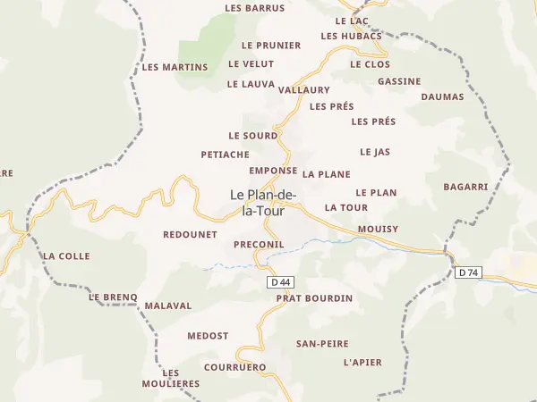Plan du Plan-de-la-Tour