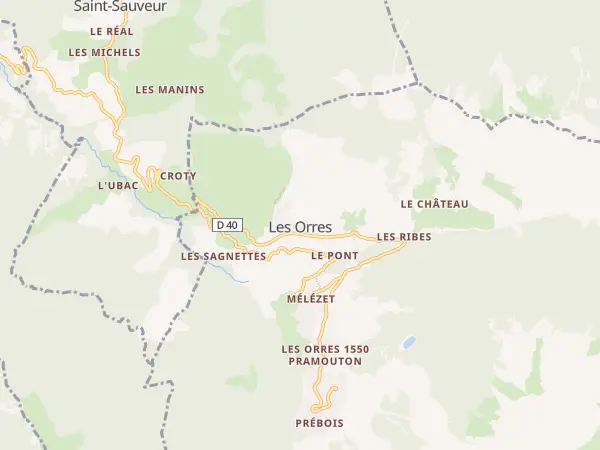 Plan des Orres