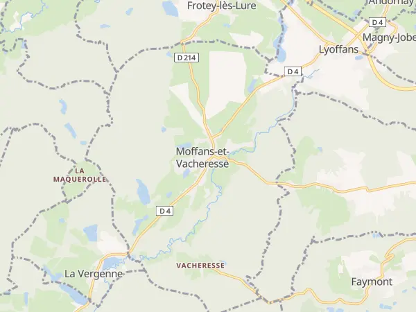 Plan de Moffans-et-Vacheresse