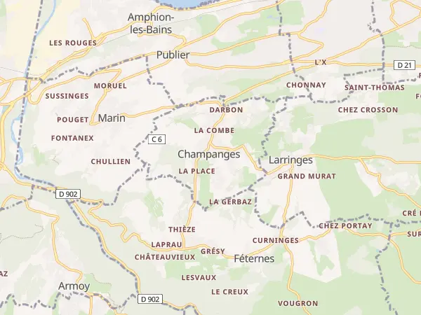 Plan de Champanges