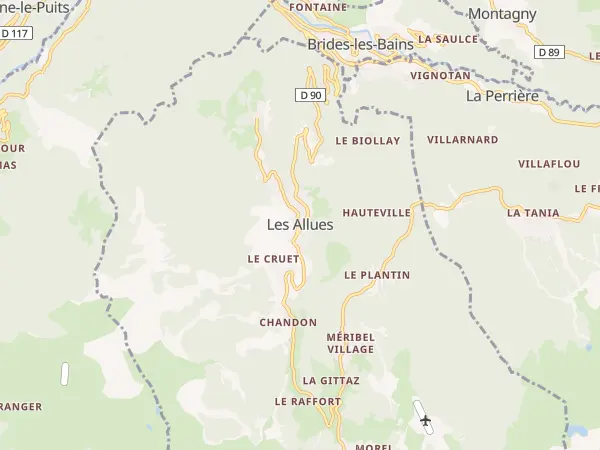 Plan des Allues