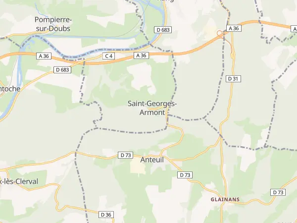 Plan de Saint-Georges-Armont