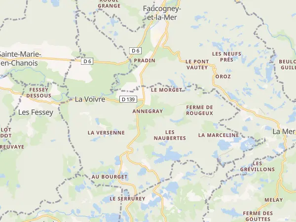 Plan de La Voivre