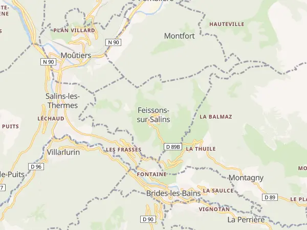 Plan de Feissons-sur-Salins