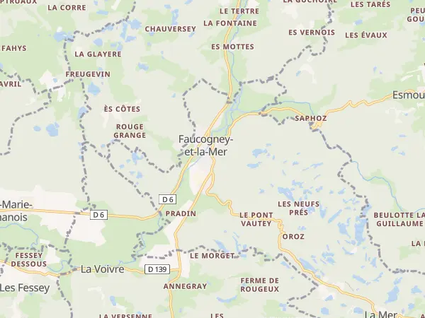 Plan de Faucogney-et-la-Mer