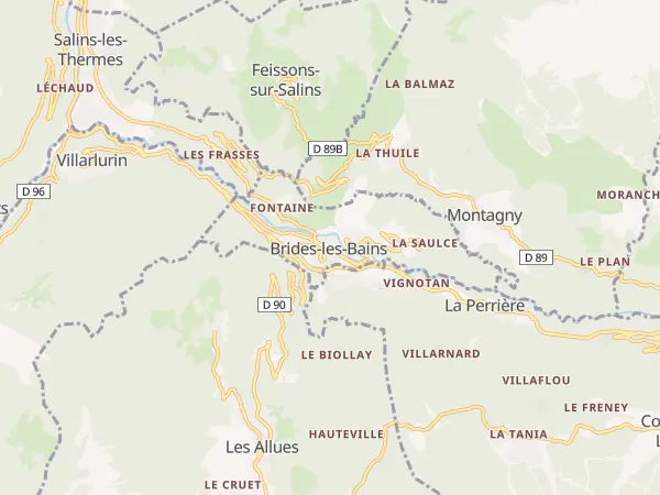 Plan de Brides-les-Bains