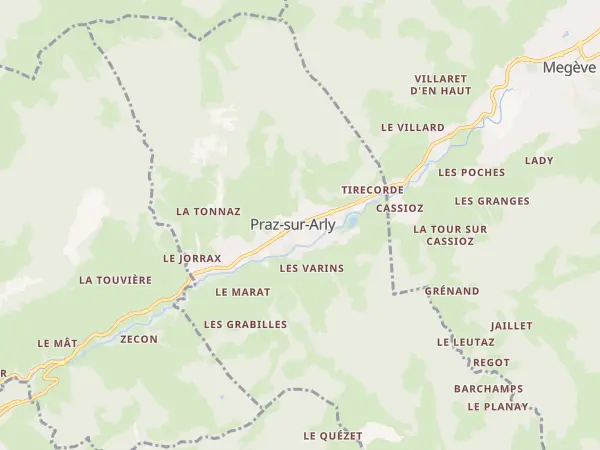 Plan de Praz-sur-Arly