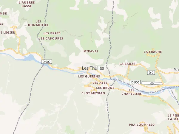 Plan des Thuiles
