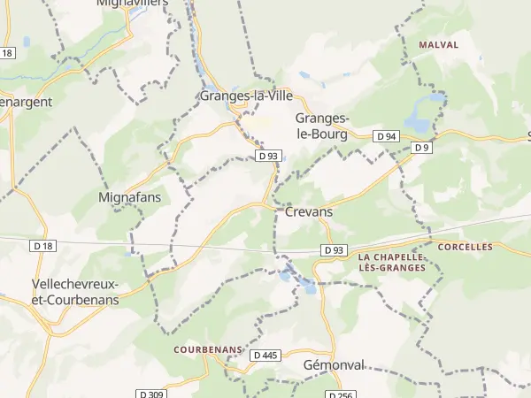Plan de Secenans