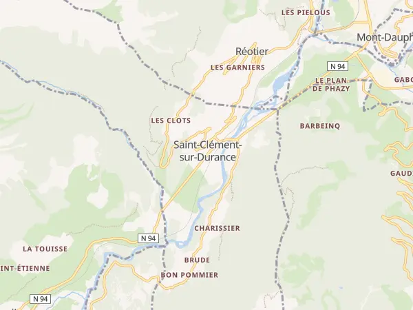 Plan de Saint-Clément-sur-Durance