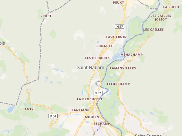 Plan de Saint-Nabord