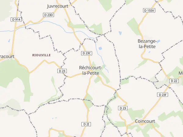 Plan de Réchicourt-la-Petite