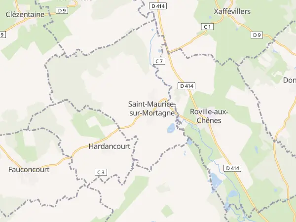 Plan de Saint-Maurice-sur-Mortagne