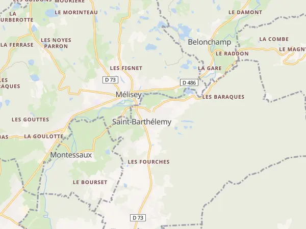 Plan de Saint-Barthélemy