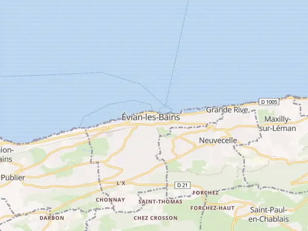 Plan de Évian-les-Bains