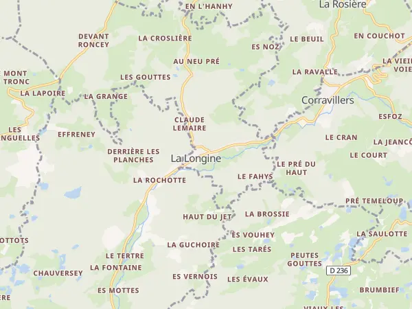 Plan de La Longine