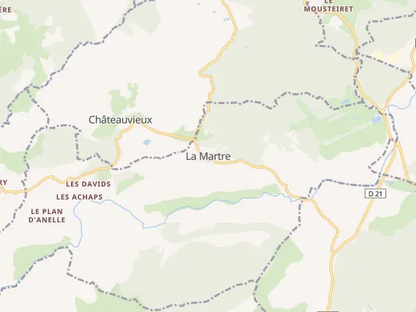 Plan de La Martre