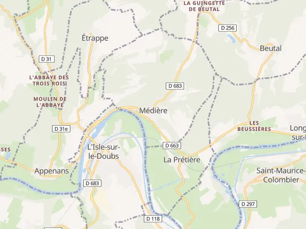 Plan de Médière
