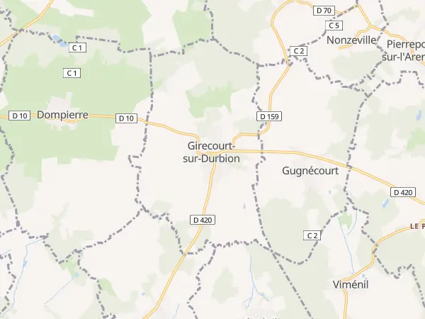 Plan de Girecourt-sur-Durbion