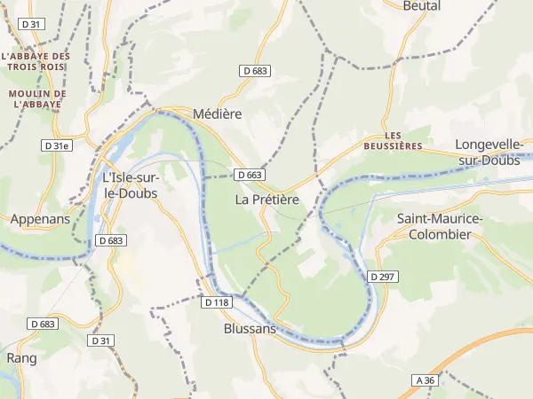 Plan de La Prétière