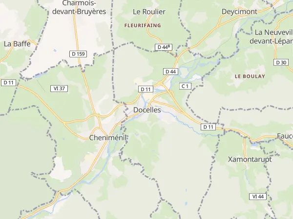 Plan de Docelles