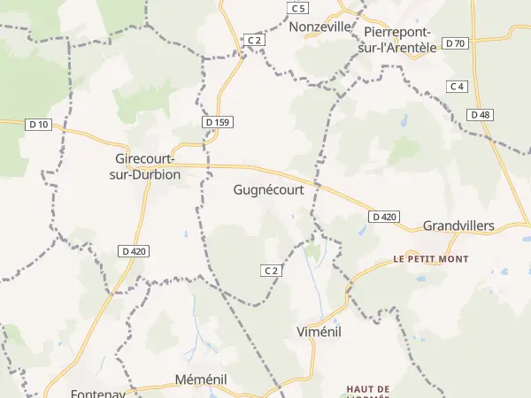 Plan de Gugnécourt