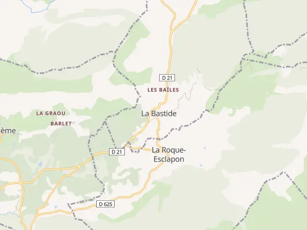 Plan de La Bastide