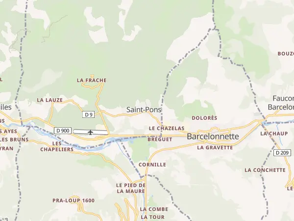Plan de Saint-Pons