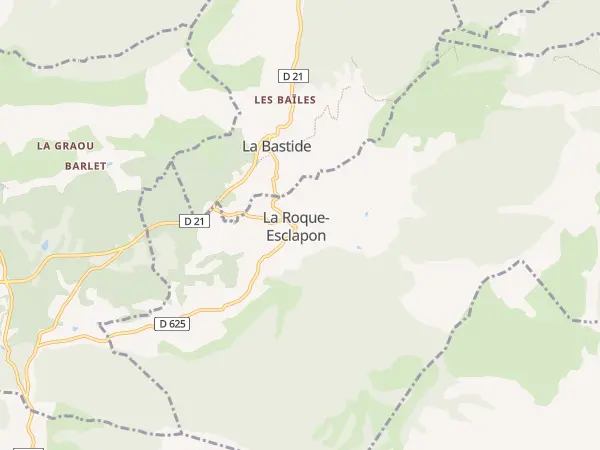 Plan de La Roque-Esclapon