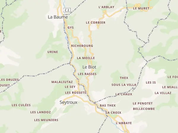 Plan du Biot