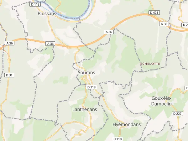 Plan de Sourans
