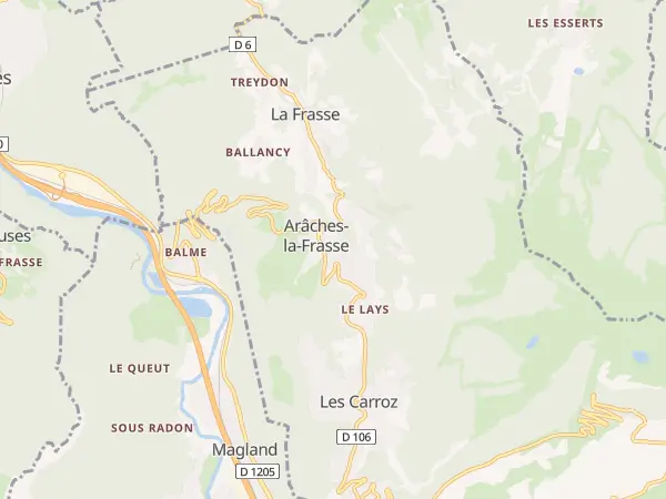 Plan de Arâches-la-Frasse